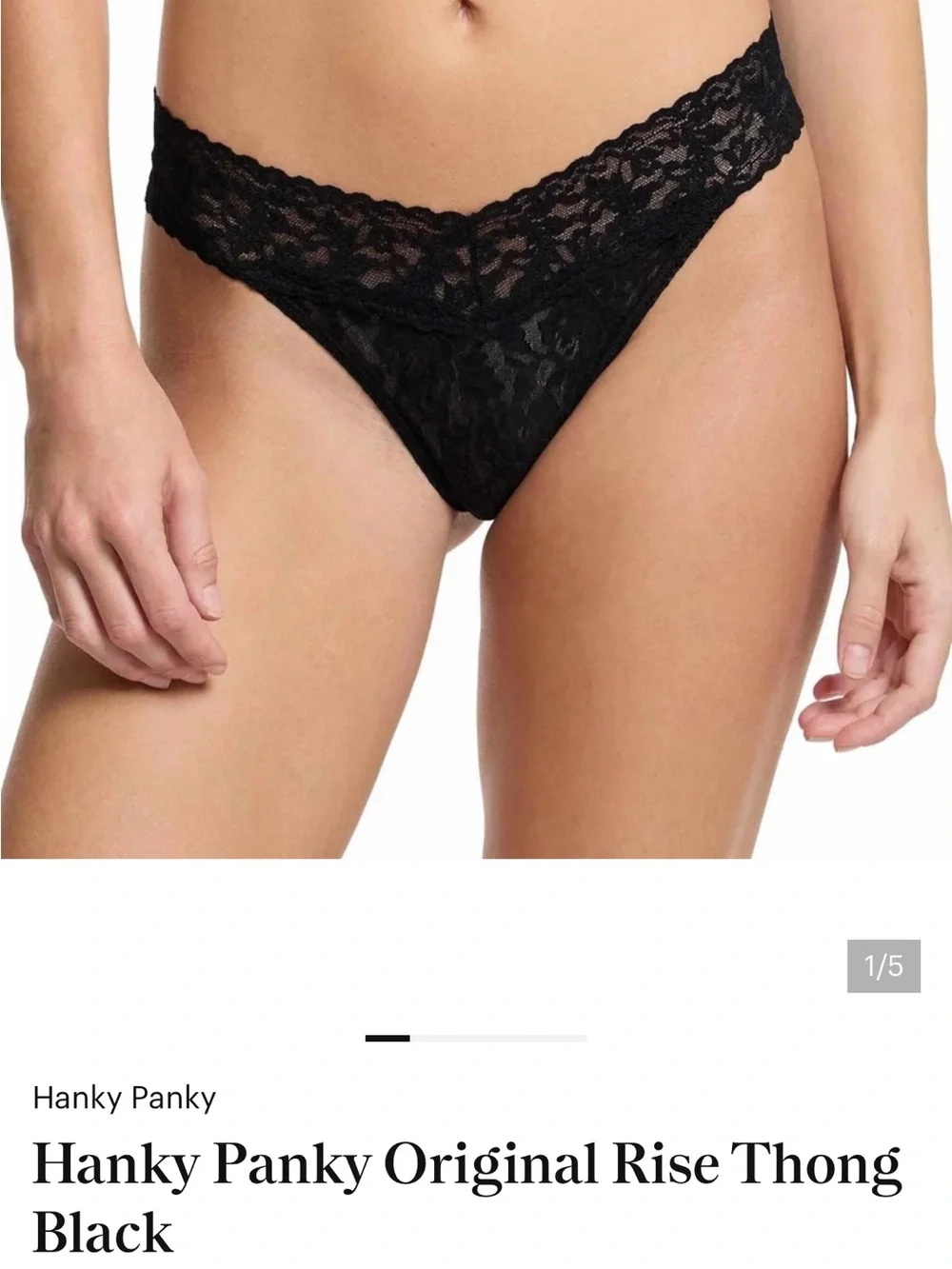 Hanky Panky Original Rise Thong
Black - Picture 1 of 1